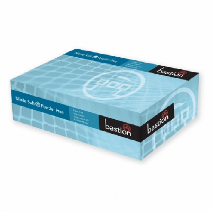Bastion Nitrile Soft Blue – Powder Free