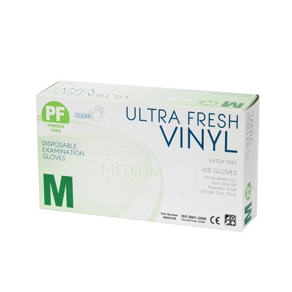 Vinyl Gloves Clear - Powder Free 